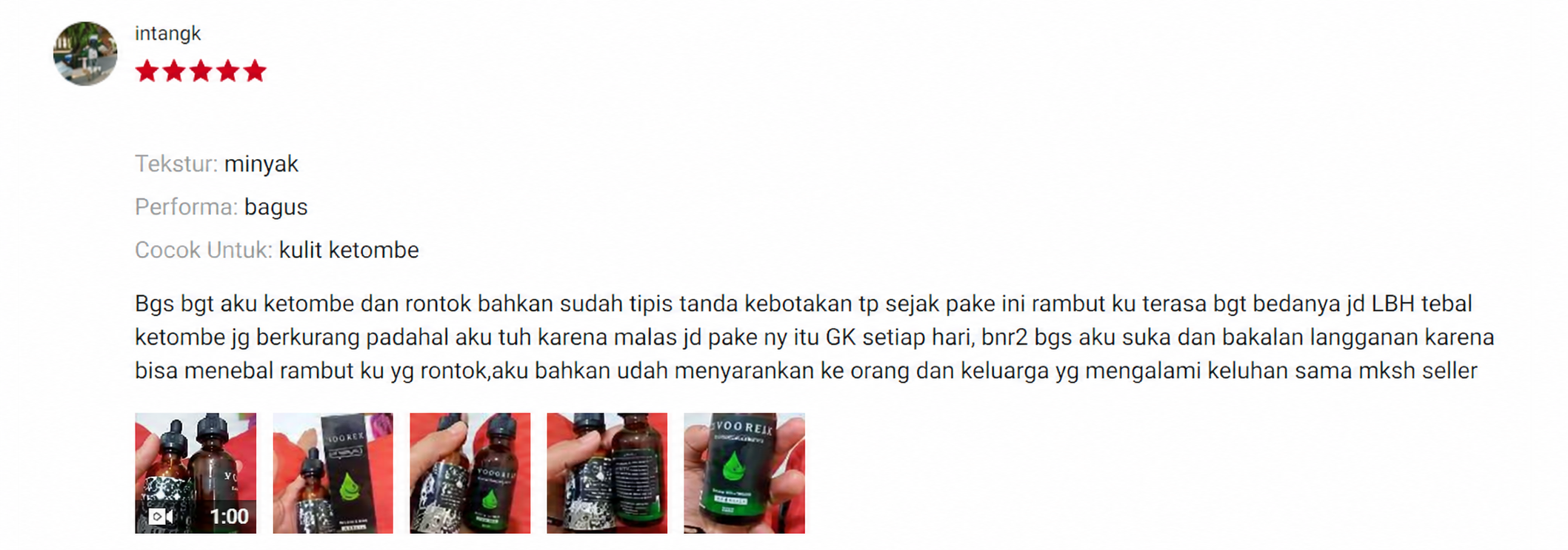 Ulasan pembeli ivogry keempat
